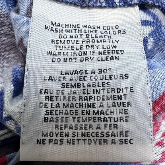 Ralph Lauren Denim & Supply Shirt Women's Petite Small Blue Red‎ Aztec Native - Picture 8 of 9